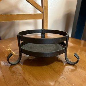 Round Metal Candle Holder
